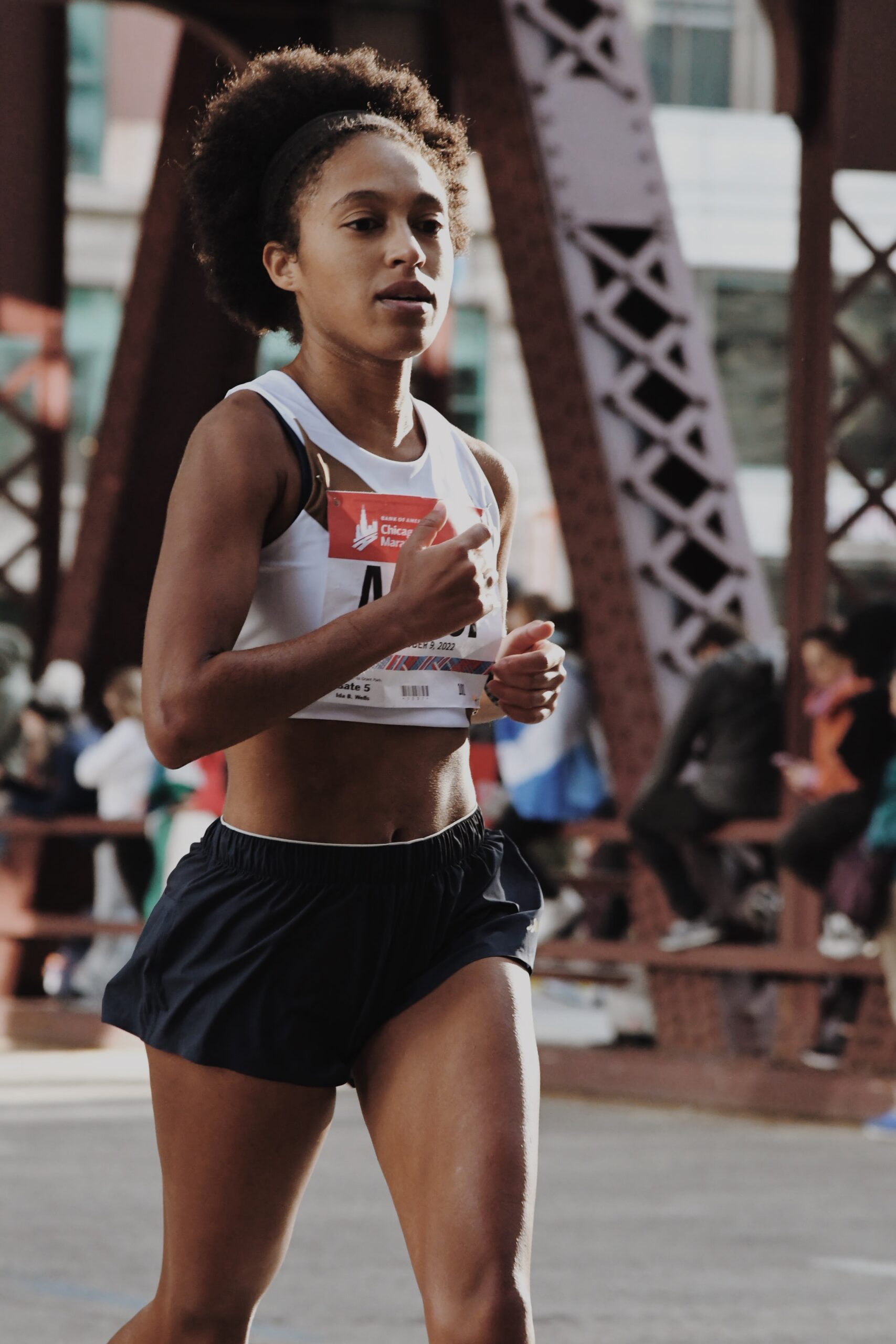 Madison Yerke Running in the Black Female Marathon
